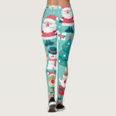 Sinterklaas Kerst  Patroon Leggings (Achterkant)