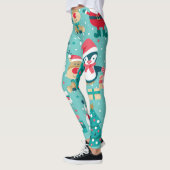 Sinterklaas Kerst  Patroon Leggings (Links)