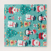 Sinterklaas Kerst Patroon Legpuzzel (Horizontaal)
