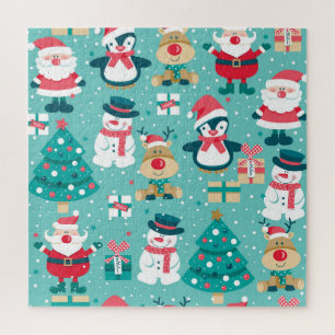 Sinterklaas Kerst Patroon Legpuzzel