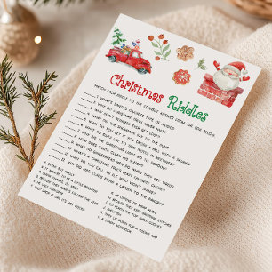 Sinterklaas Kerst Raadsels Game Feestdagenkaart