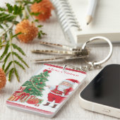 Sinterklaas, kerstboom en Cadeaus Sleutelhanger (Voorkant Rechts)