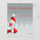 Sinterklaas Kerstboom sneeuwbos Briefkaart (Voorkant)