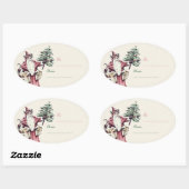 Sinterklaas Kerstcadeau Label stickers (Vel)