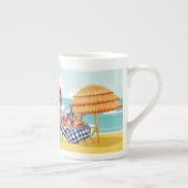 Sinterklaas Kerstmis in juli op het strand Porselein Kop (Rechts)