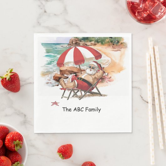 Sinterklaas Kerstmis in juli op het strand Servet (Insitu)