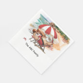Sinterklaas Kerstmis in juli op het strand Servet (Hoek)