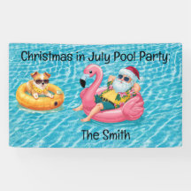 Sinterklaas Kerstmis in juli Pool Party