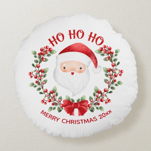 Sinterklaas Kerstmis Naam Rond Sierkussen Rond Kussen (Achterkant)