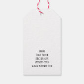 Sinterklaas Kerstmis Pop Door Cadeaulabel (Achterkant)