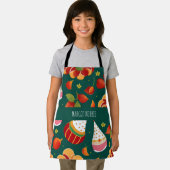 Sinterklaas Kerstmis speelgoed Retro Patroon Schort (Insitu)