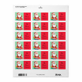 Sinterklaas Kerstmis vakantie retour adres label (Full Sheet)