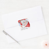 Sinterklaas Kinder Kerst Vierkante Sticker (Envelop)