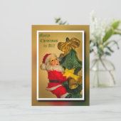 Sinterklaas Klimmen de Kerstboom -  (Staand voorkant)