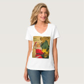 Sinterklaas Klimmen de Kerstboom -  T-shirt (Voorkant volledig)