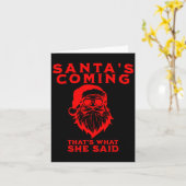 Sinterklaas komt Dat is wat ze zei Ongepast Kaart (Gele Bloem)