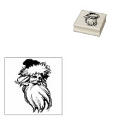 Sinterklaas kunst rubberstempel (Gestempeld)