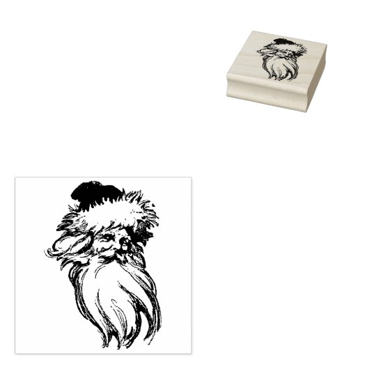 Sinterklaas kunst rubberstempel (Gestempeld)