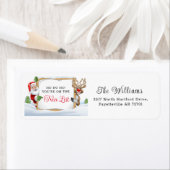 Sinterklaas leuke lijst en een rode neus rendier X Etiket (Insitu)