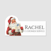 Sinterklaas Leveren Gift Gepersonaliseerde Naam Naamplaatje (Voorkant)