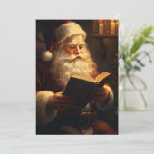 Sinterklaas Lezen Feestdagenkaart (Staand voorkant)