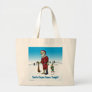 Sinterklaas Lijk Grappige Zombie Tekenfilm Grote Tote Bag
