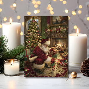 Sinterklaas' Magische Kerstlevering Kaart