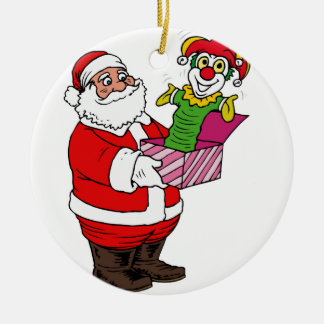 Sinterklaas met aansluiting in de doos keramisch ornament