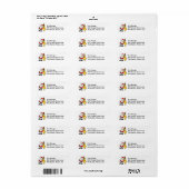 Sinterklaas met Adresetiketten Etiket (Full Sheet)