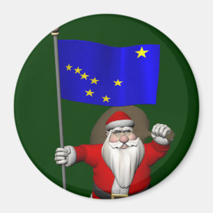 Sinterklaas met aftekening van Alaska Magneet