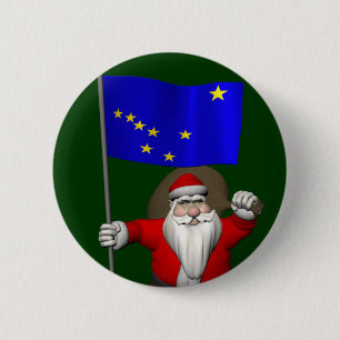 Sinterklaas met aftekening van Alaska Ronde Button 5,7 Cm