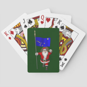 Sinterklaas met aftekening van Alaska Speelkaarten