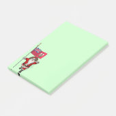 Sinterklaas met aftekening van Bermuda Post-it® Notes (Schuin)