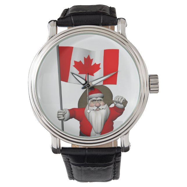 Sinterklaas met aftekening van Canada Horloge (Voorkant)