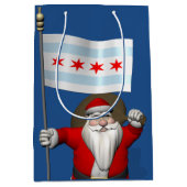 Sinterklaas met aftekening van Chicago Medium Cadeauzakje (Voorkant)