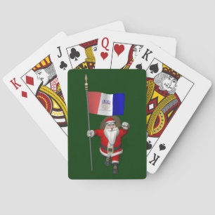 Sinterklaas met aftekening van Cleveland Pokerkaarten