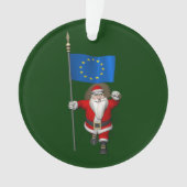 Sinterklaas met aftekening van de Europese Unie Ornament (voorkant)