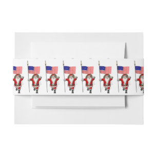 Sinterklaas met aftekening van de Verenigde Staten Uitnodigingen Wikkel