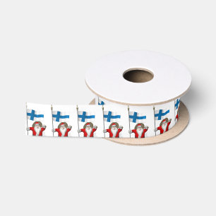 Sinterklaas met aftekening van Finland Suomi Lint