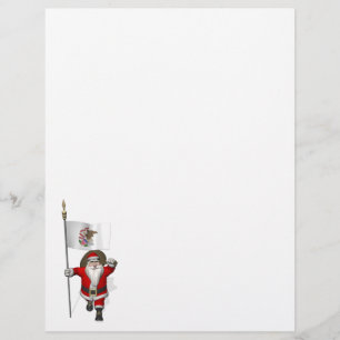 Sinterklaas met aftekening van Illinois