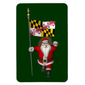 Sinterklaas met aftekening van Maryland Magneet (Verticaal)