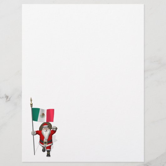 Sinterklaas met aftekening van Mexico (Voorkant)