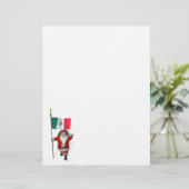Sinterklaas met aftekening van Mexico (Staand voorkant)
