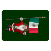Sinterklaas met aftekening van Mexico Magneet (Horizontaal)