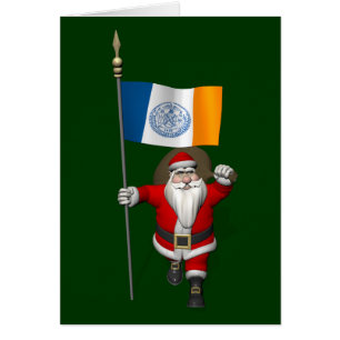 Sinterklaas met aftekening van New York City