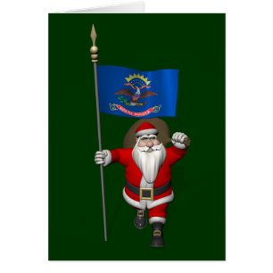 Sinterklaas met aftekening van North Dakota