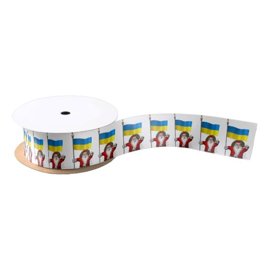 Sinterklaas met aftekening van Oekraïne Lint (Spoel)