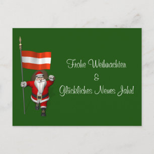 Sinterklaas met aftekening van Österreich Feestdagenkaart