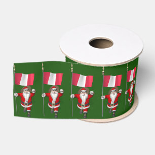Sinterklaas met aftekening van Peru Grosgrain Lint