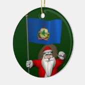 Sinterklaas met aftekening van Vermont Keramisch Ornament (Links)